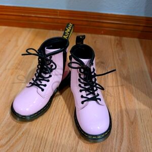 Dr. Martens Patent Boot - Toddler Size US 9 - Pale Pink